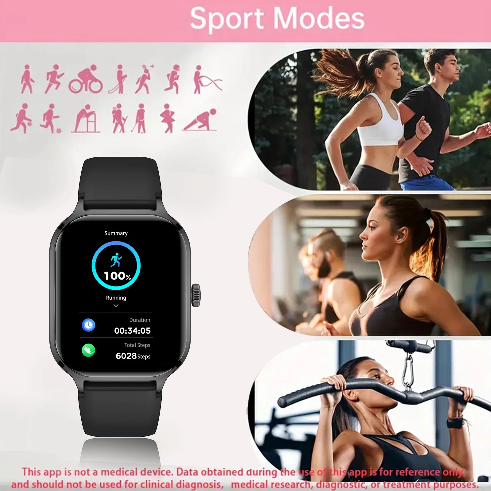 Women’s Full Touch Bluetooth Smartwatch - Image 2