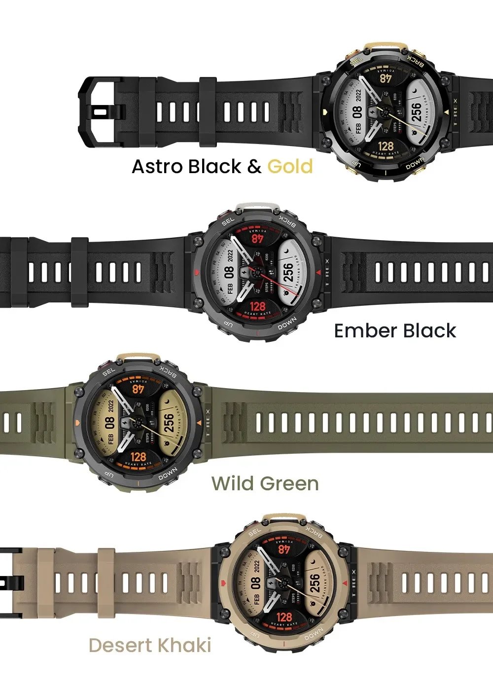 Amazfit T-Rex 2 GPS Smartwatch 1.4' Color Display Outdoor Watch for Android iOS 150+ Sports Modes Military Grade Fitness Tracker