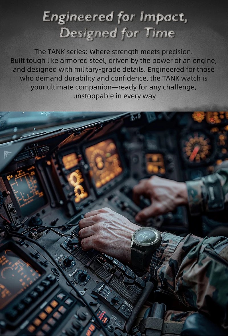 NORTH EDGE TANK 3 Men's Digital Militray Watches Outdoor Sports Watch Pedometer Calories Compass Waterproof 50M Wristwatches