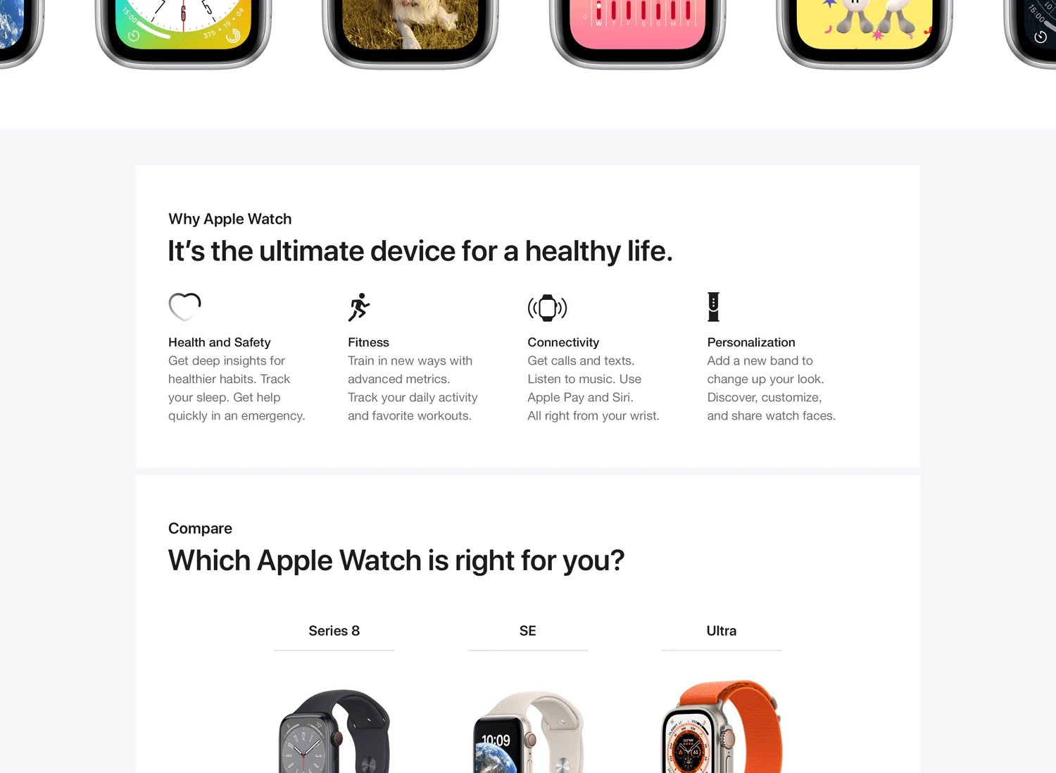 100% Original Apple Watch SE (2nd Gen) 40mm / 44mm Aluminum Case with Sport Band iOS SmartWatch