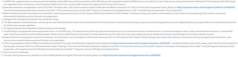 Original Huawei FreeLace Pro 2 Earphones Intelligent Active Noise Cancellation 2.0 Headphones Bluetooth Wireless Earbuds Headset