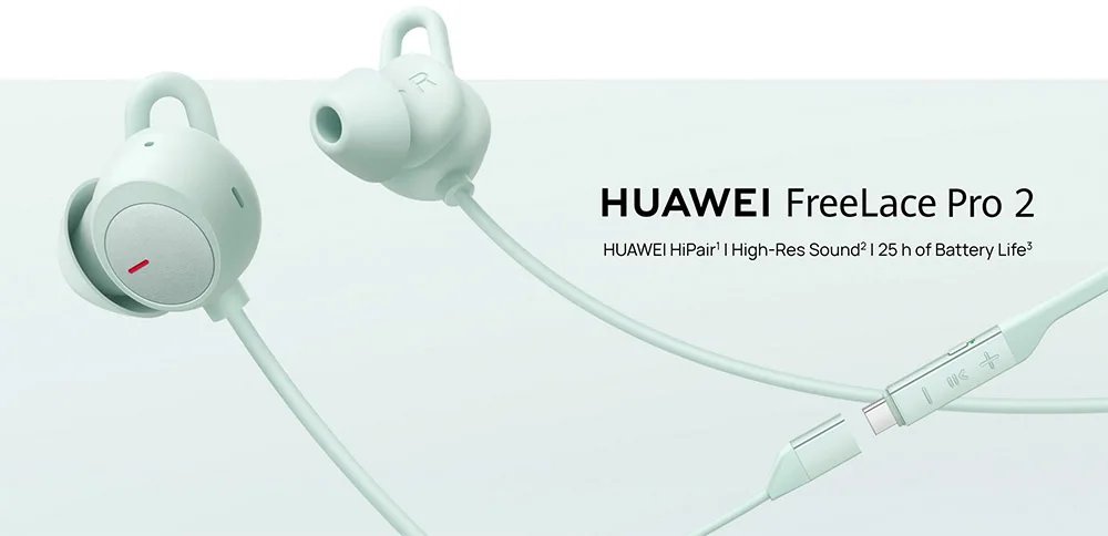 Original Huawei FreeLace Pro 2 Earphones Intelligent Active Noise Cancellation 2.0 Headphones Bluetooth Wireless Earbuds Headset