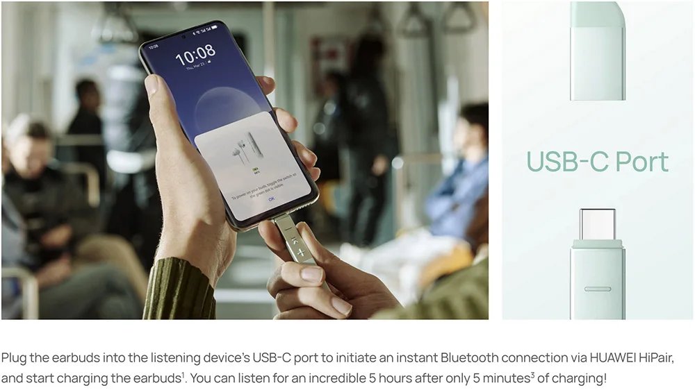 Original Huawei FreeLace Pro 2 Earphones Intelligent Active Noise Cancellation 2.0 Headphones Bluetooth Wireless Earbuds Headset