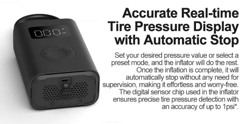 Xiaomi Mini Portable Air Pump 2 Mijia Electric Air Compressor Inflator Treasure Multitool for Cars, Motorcycles, Bicycles Balls