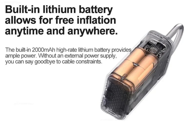 Xiaomi Mini Portable Air Pump 2 Mijia Electric Air Compressor Inflator Treasure Multitool for Cars, Motorcycles, Bicycles Balls