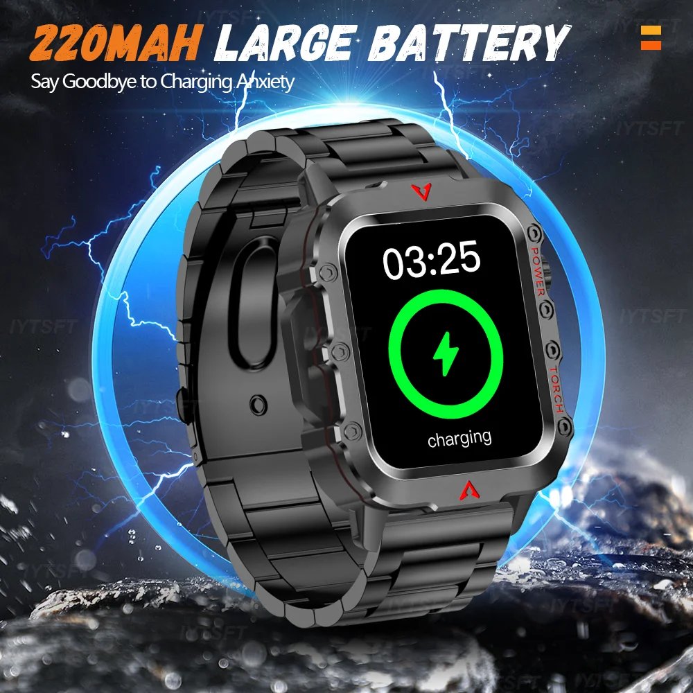 G.L Wear 2025 New Sports Smart Watch Bluetooth Talk LED Flashlight Multi-function Outdoor Sports Smart Watch for Men Women G.L Wear 2025 New Sports Smart Watch Bluetooth Talk LED Flashlight Multi-function Outdoor Sports Smart Watch for Men Women
