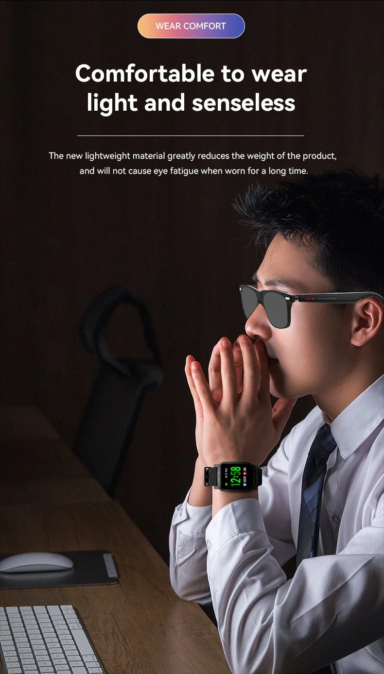 LAXASFIT New Smart Wireless Bluetooth Glasses TWS Listen to music and answer phone calls Men Women Fashion Sunglasses Eyeglasses LAXASFIT New Smart Wireless Bluetooth Glasses TWS Listen to music and answer phone calls Men Women Fashion Sunglasses Eyeglasses