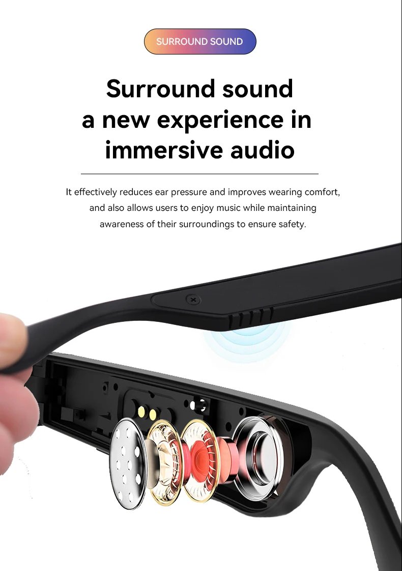 LAXASFIT New Smart Wireless Bluetooth Glasses TWS Listen to music and answer phone calls Men Women Fashion Sunglasses Eyeglasses LAXASFIT New Smart Wireless Bluetooth Glasses TWS Listen to music and answer phone calls Men Women Fashion Sunglasses Eyeglasses