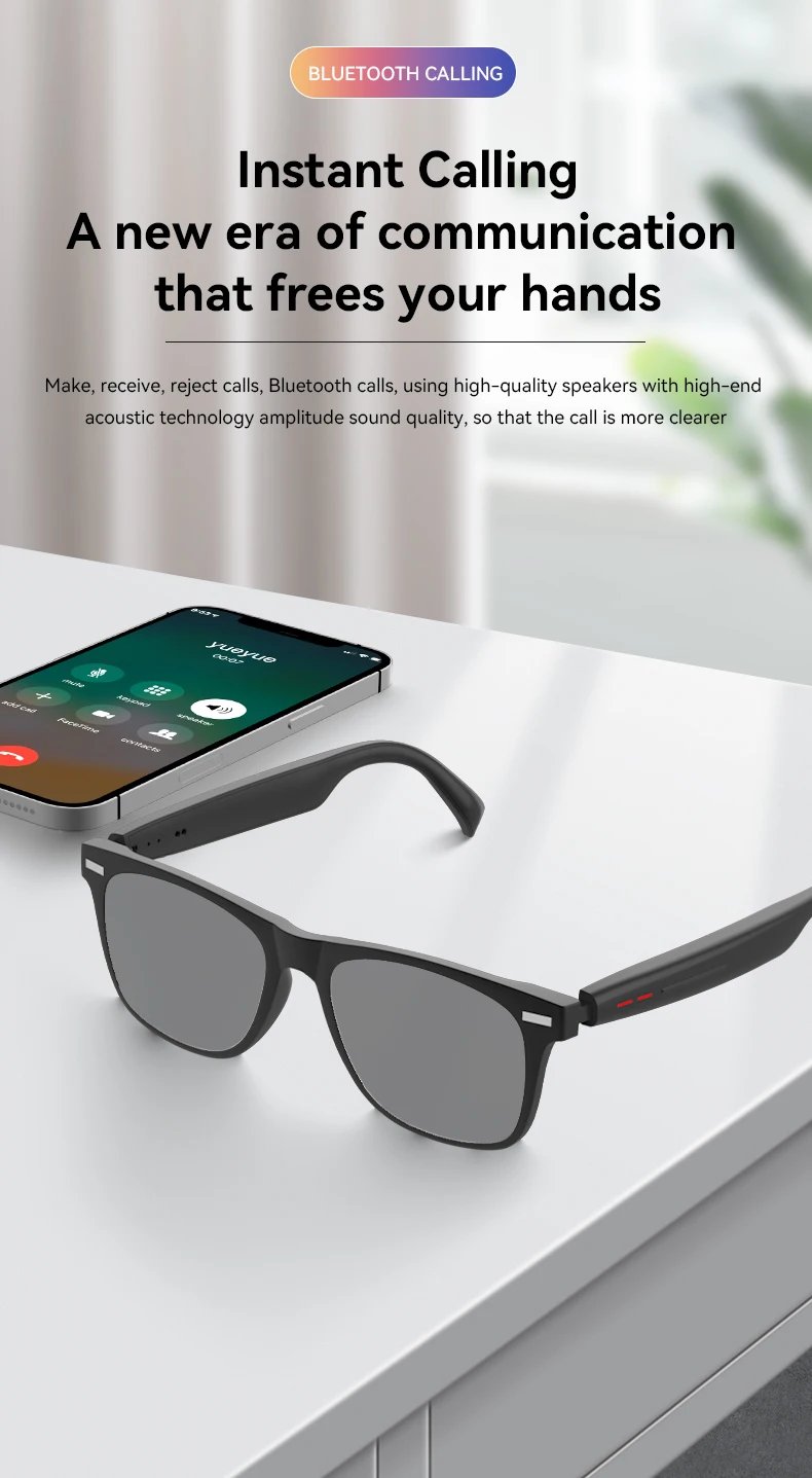 LAXASFIT New Smart Wireless Bluetooth Glasses TWS Listen to music and answer phone calls Men Women Fashion Sunglasses Eyeglasses LAXASFIT New Smart Wireless Bluetooth Glasses TWS Listen to music and answer phone calls Men Women Fashion Sunglasses Eyeglasses