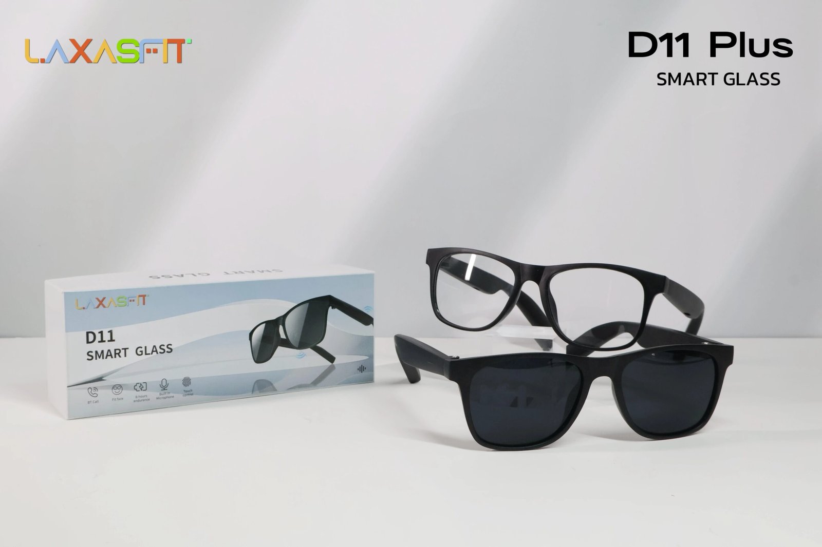 LAXASFIT 2025 New Men's Smart Glasses Women's Bluetooth Glasses Voice Call Control Music UV Polarized Sunglasses