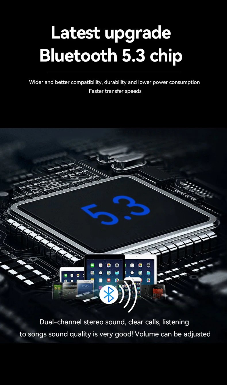 LAXASFIT 2025 New Men's Smart Glasses Women's Bluetooth Glasses Voice Call Control Music UV Polarized Sunglasses