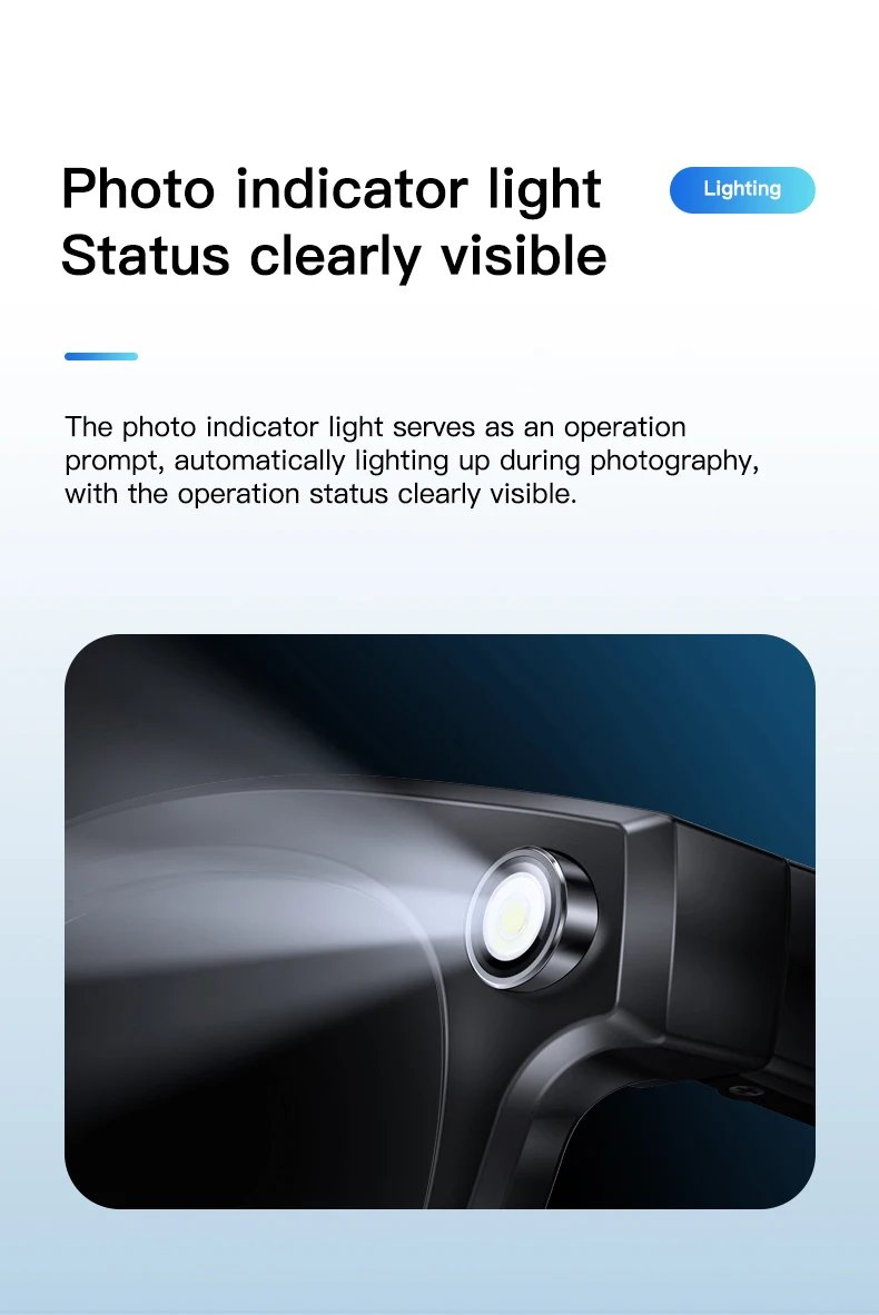 EIGIIS AI Smart Glasses Bluetooth Call With AI Voice Translate Intelligent shooting function Noise Reduction Waterproof Glasses