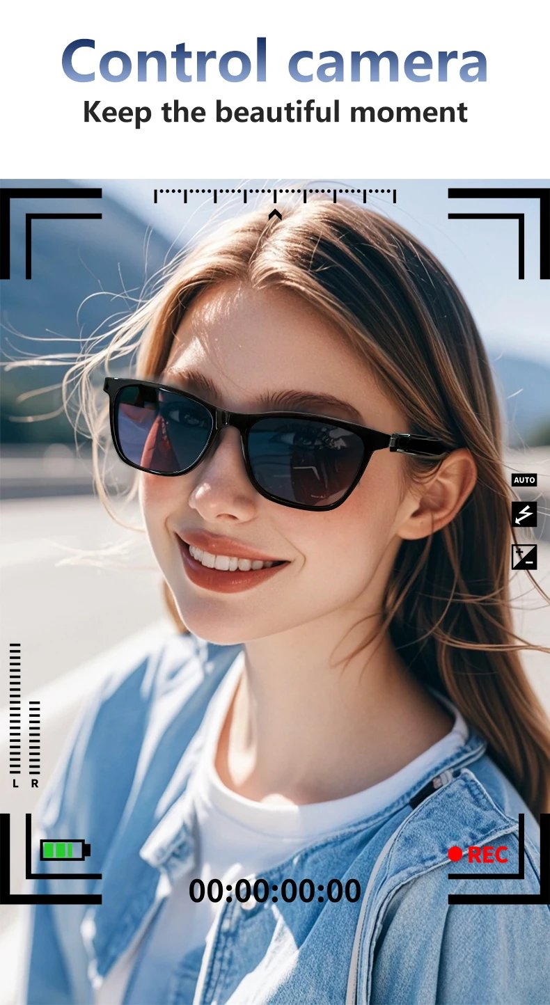 New smart glasses bluetooth listen to music answer the phone men and women fashion single product color coating sunglasses frame New smart glasses bluetooth listen to music answer the phone men and women fashion single product color coating sunglasses frame