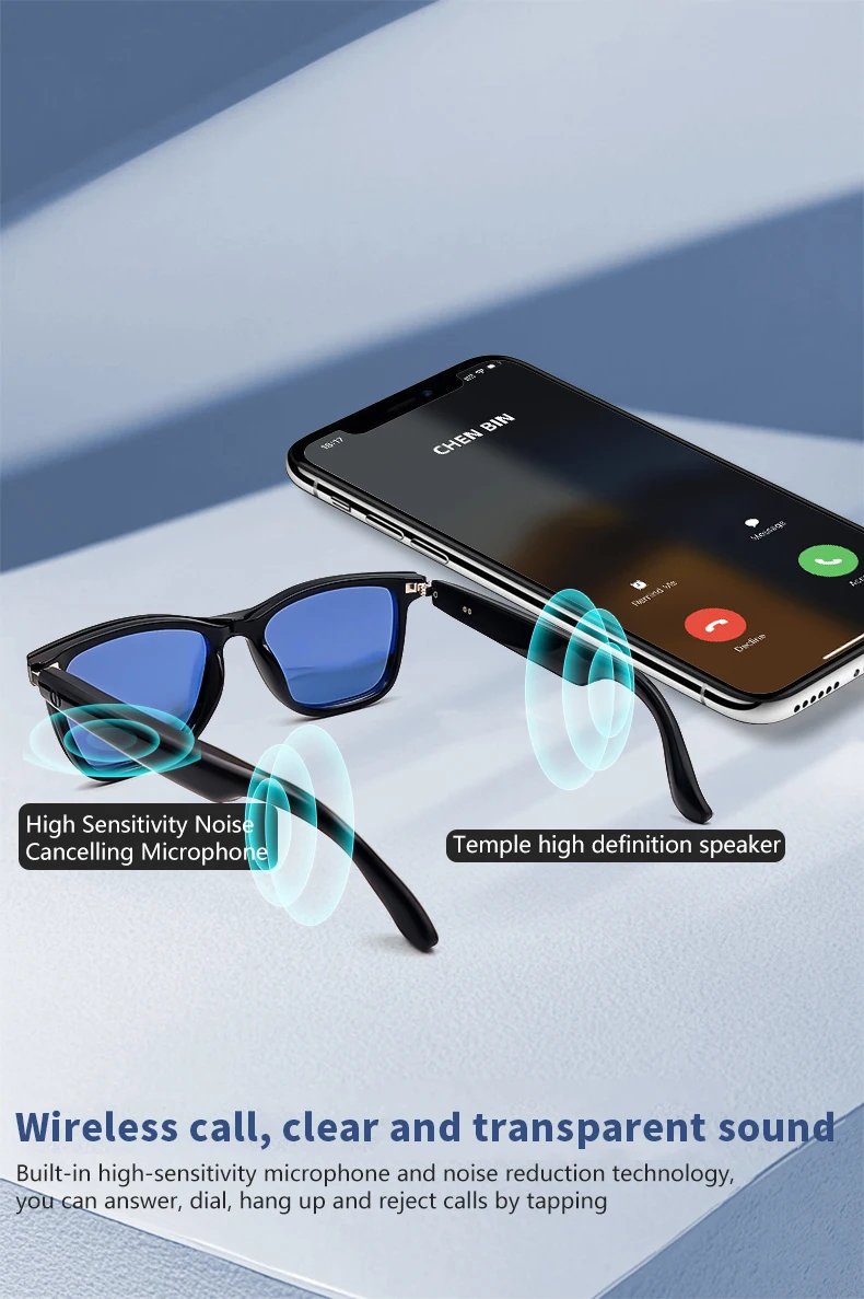 New smart glasses bluetooth listen to music answer the phone men and women fashion single product color coating sunglasses frame New smart glasses bluetooth listen to music answer the phone men and women fashion single product color coating sunglasses frame