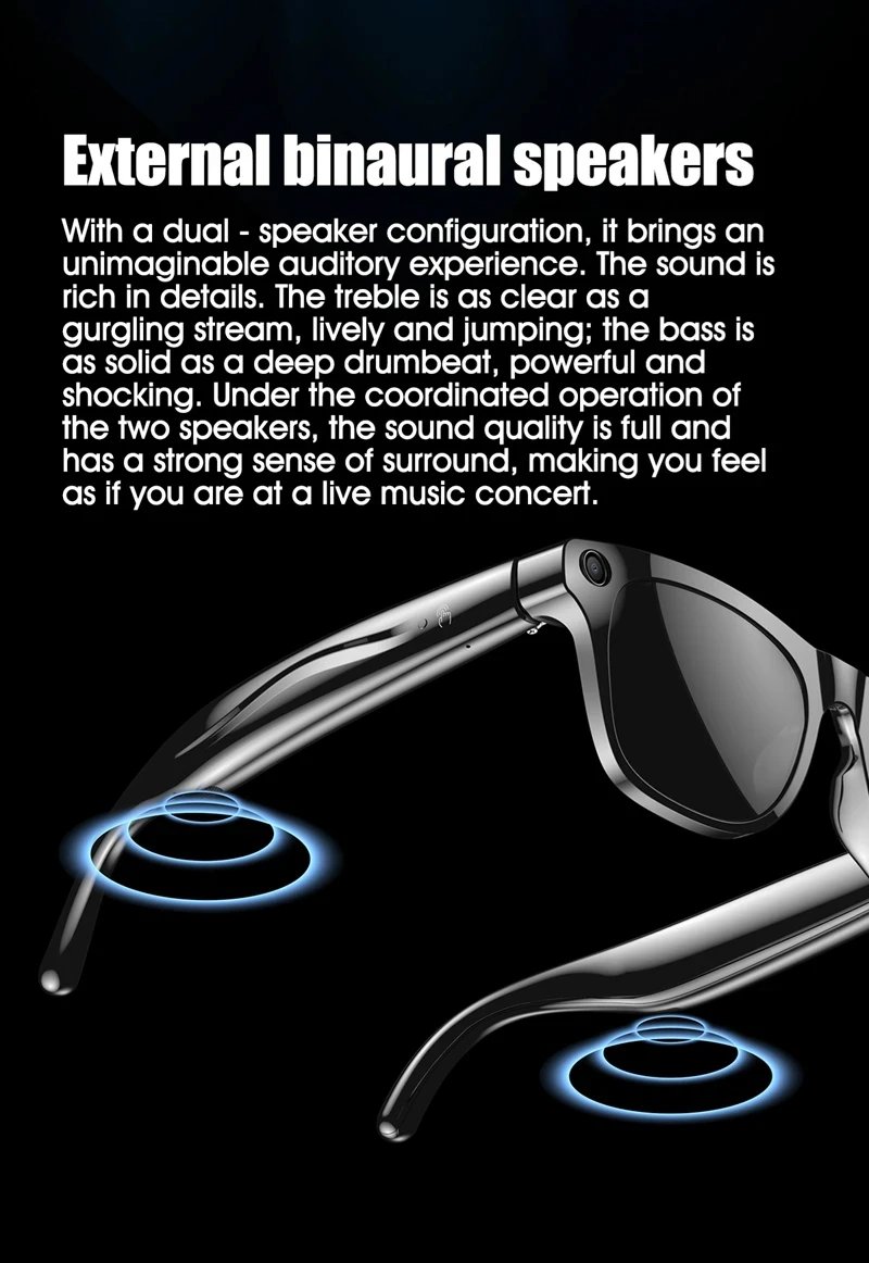 Xiaomi 8K HDSmart Glasses AI GPT Camera Bluetooth Call 260Mah Battery Voice Assistant Translate office Identify Objects Smart
