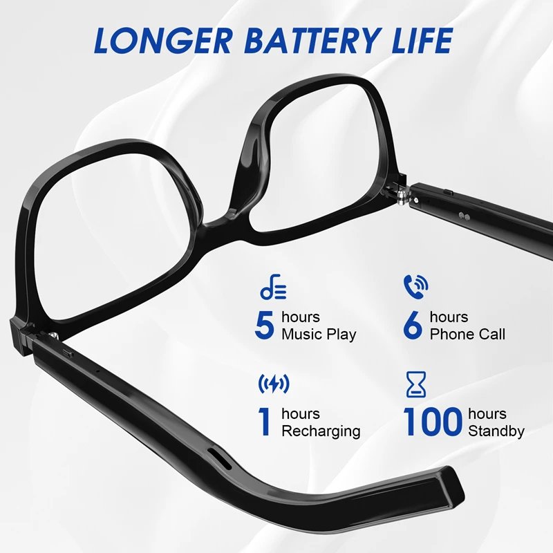 Smart Glasses Bluetooth Anti Blue Photochromic listen Music Calls Color Changing Lens Versatile Functions Stylish Glasses Smart Glasses Bluetooth Anti Blue Photochromic listen Music Calls Color Changing Lens Versatile Functions Stylish Glasses