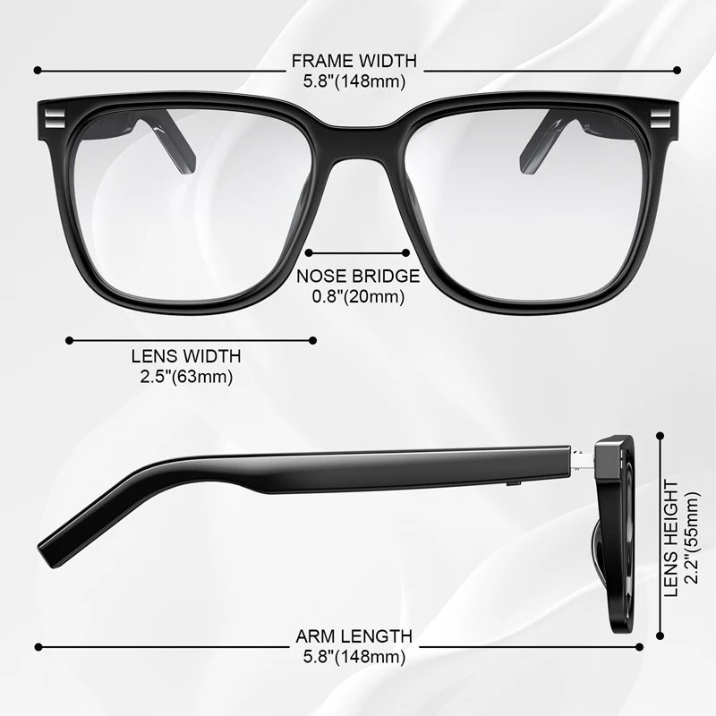 Smart Glasses Bluetooth Anti Blue Photochromic listen Music Calls Color Changing Lens Versatile Functions Stylish Glasses Smart Glasses Bluetooth Anti Blue Photochromic listen Music Calls Color Changing Lens Versatile Functions Stylish Glasses