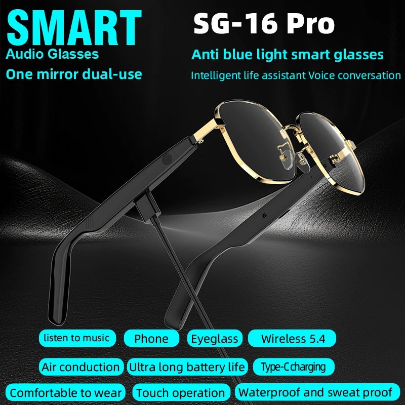 SG16 Pro Smart Bluetooth Glasses - Image 2