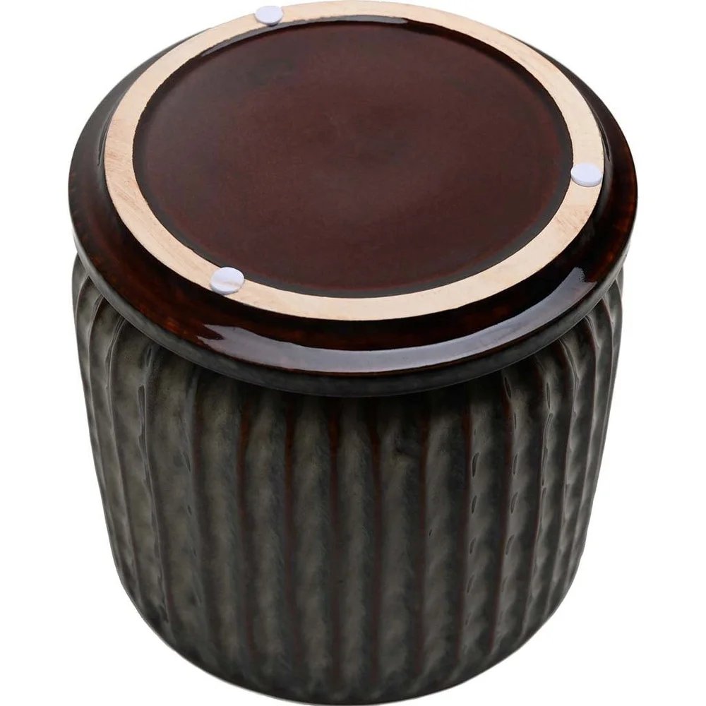 8 Inch Ceramic Planter with Saucer Drainage Holes Indoor Outdoor Houseplants Modern Decorative Garden Pot