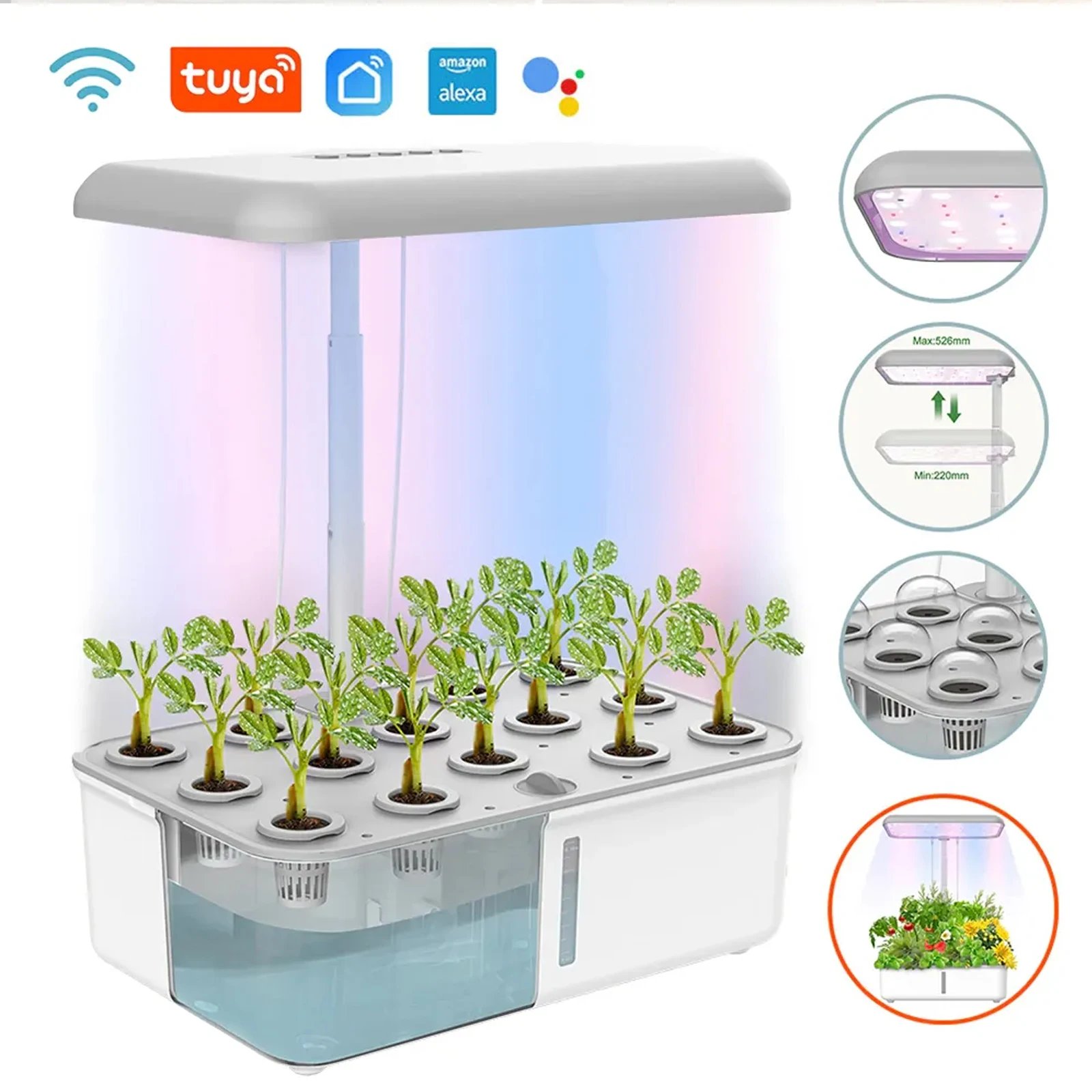 Tuya Smart WiFi Hydroponic Planter