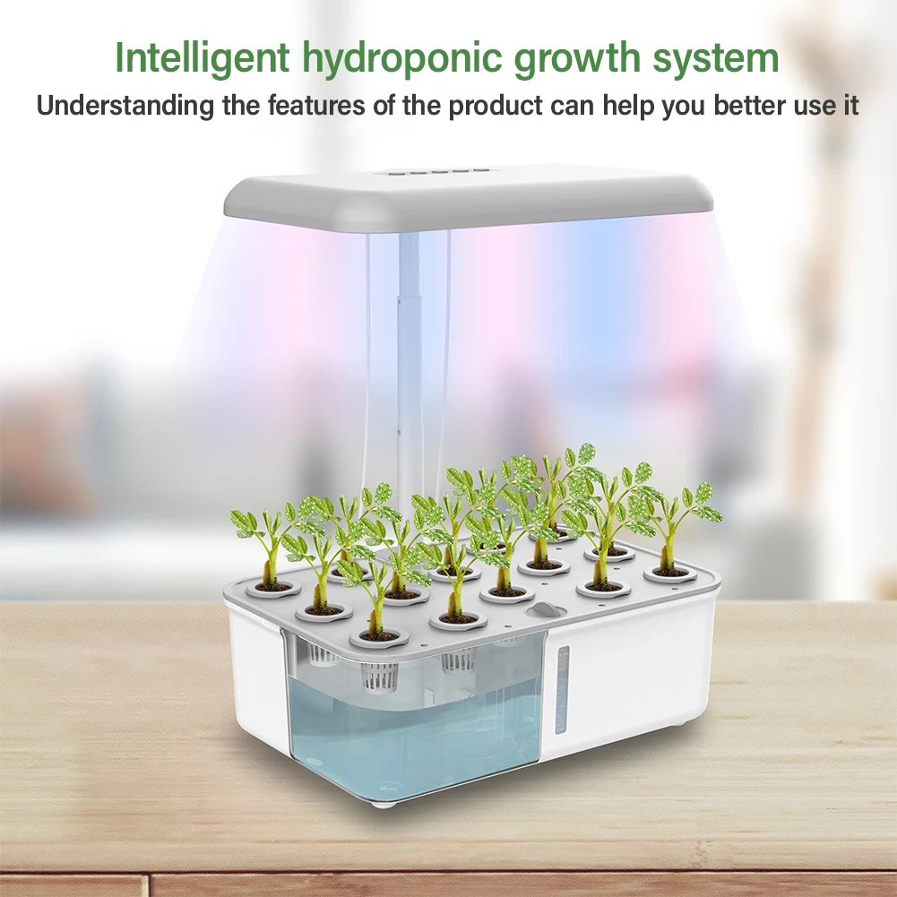 Tuya WiFi Plant Hydroponics System Growing LED Light Soilless Smart Planting Machine Self Watering Indoor Home Gardening Planter Tuya WiFi Plant Hydroponics System Growing LED Light Soilless Smart Planting Machine Self Watering Indoor Home Gardening Planter