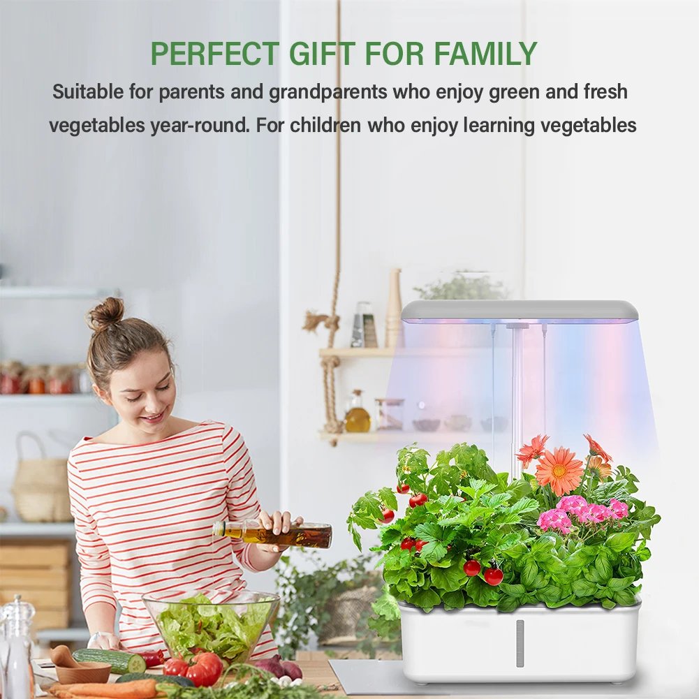 Tuya WiFi Plant Hydroponics System Growing LED Light Soilless Smart Planting Machine Self Watering Indoor Home Gardening Planter Tuya WiFi Plant Hydroponics System Growing LED Light Soilless Smart Planting Machine Self Watering Indoor Home Gardening Planter