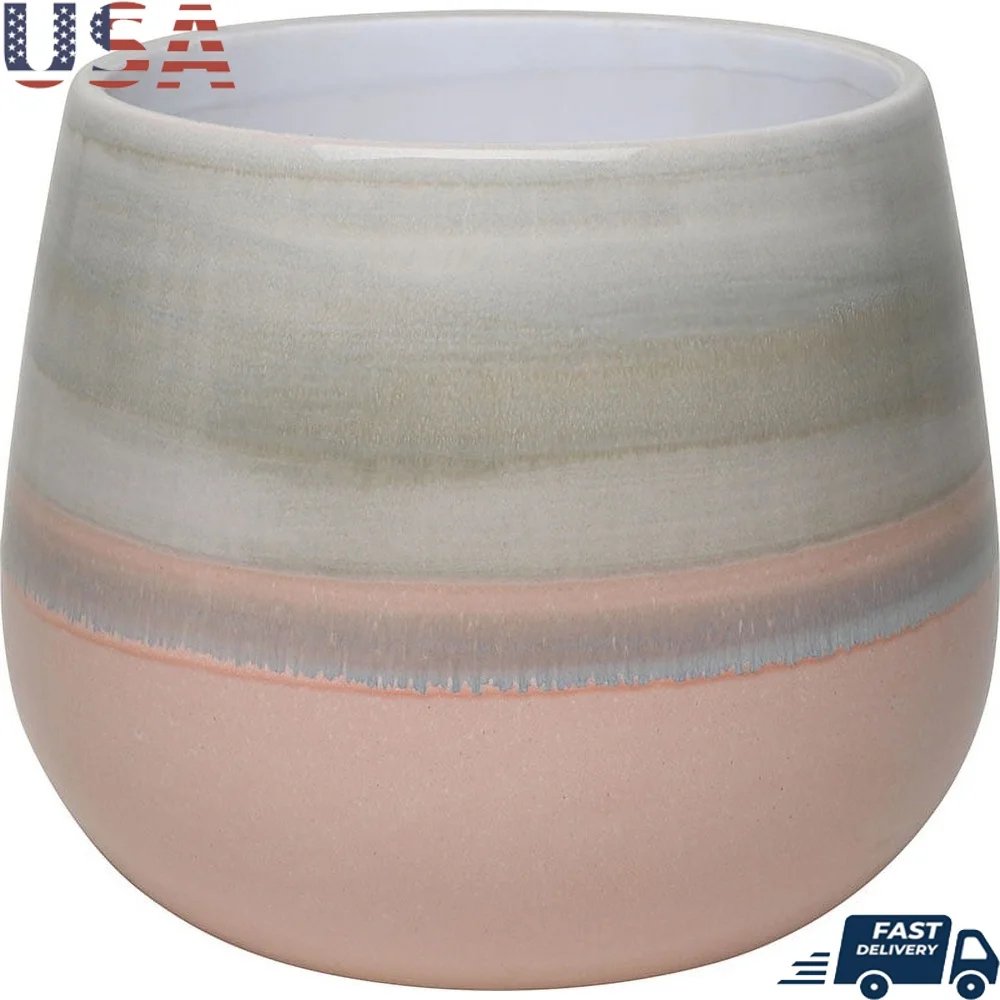 Modern Ceramic Planter Pot with Drainage