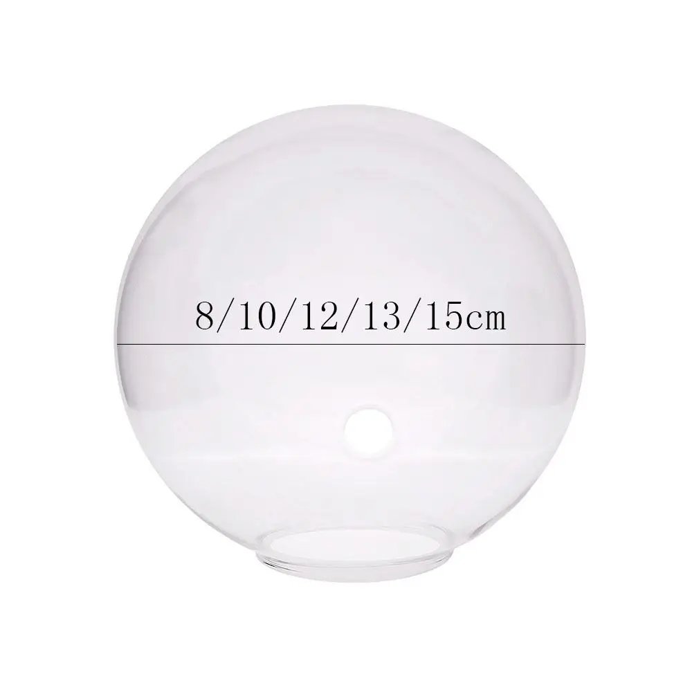 Transparent Glass Vase Wall Hanging Hydroponic Terrarium Fish Tanks Potted Plant Flower Pot Dia 8cm/10cm/12cm/13cm/15cm