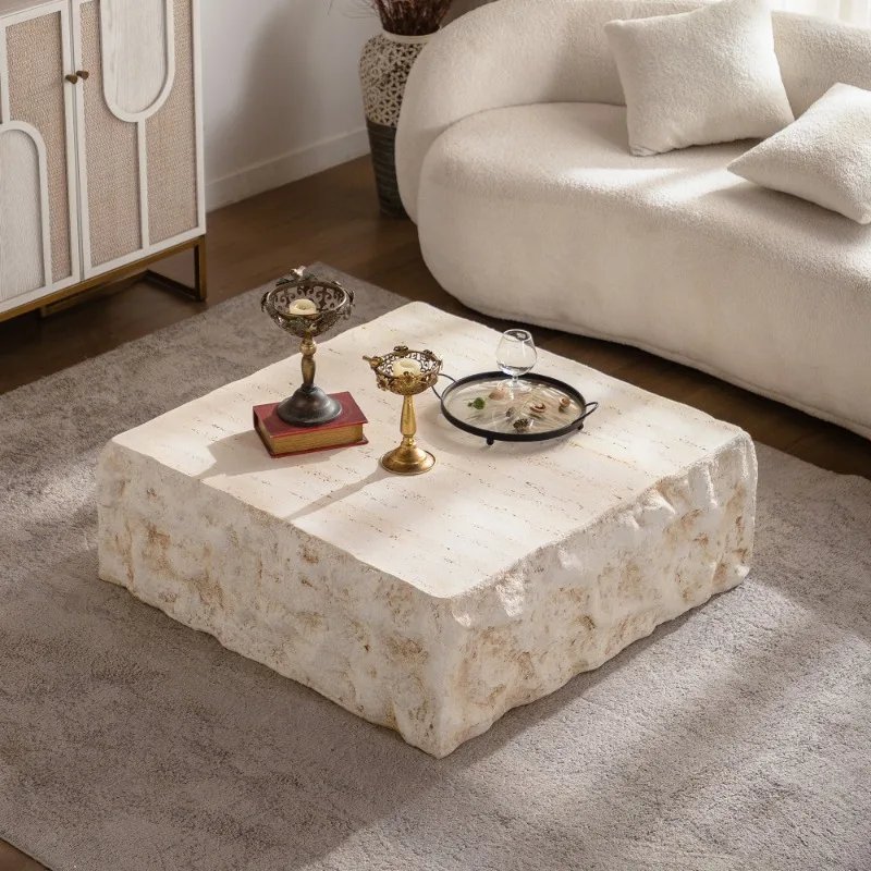 Natural Stone Square Coffee Table