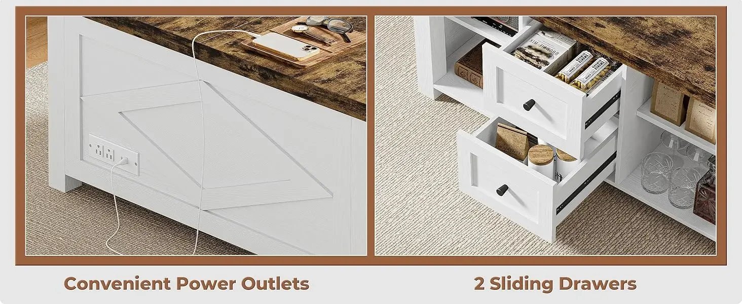 Lift Top Coffee Table with Storage Square Living Room Table with Charging Station and Drawers