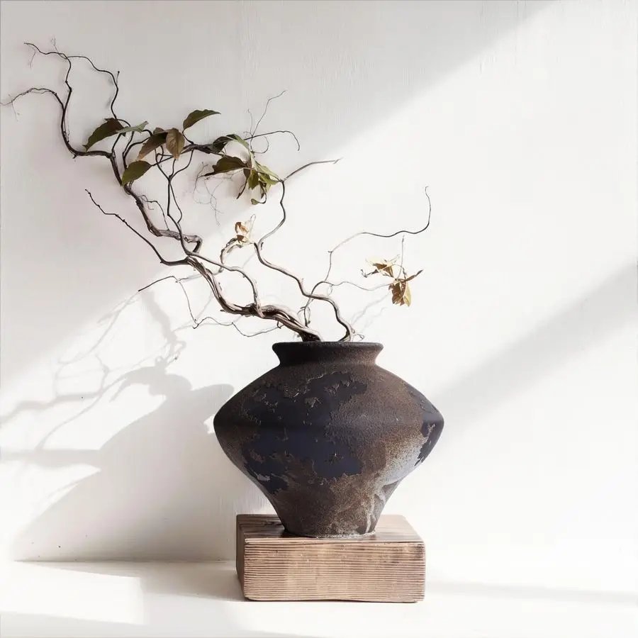 Rustic Wabi Sabi Ceramic Vase