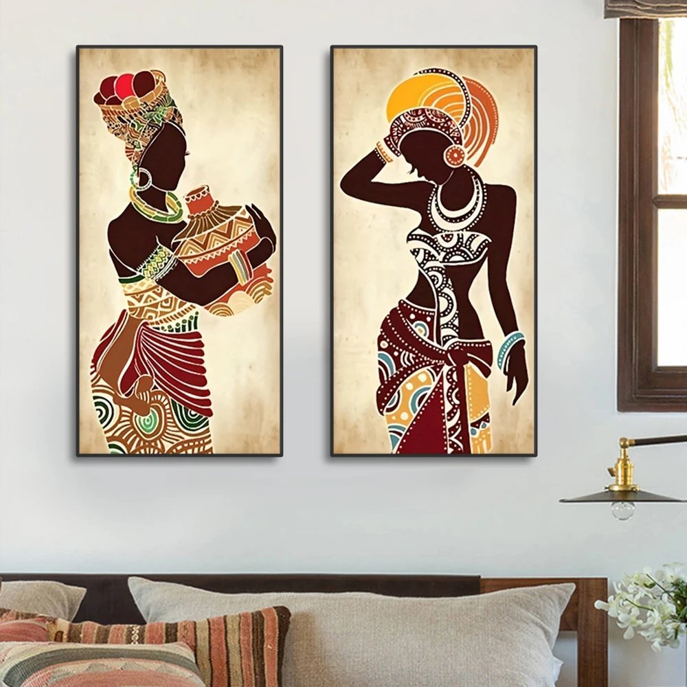 Ethnic African Women Canvas Set - Image 2