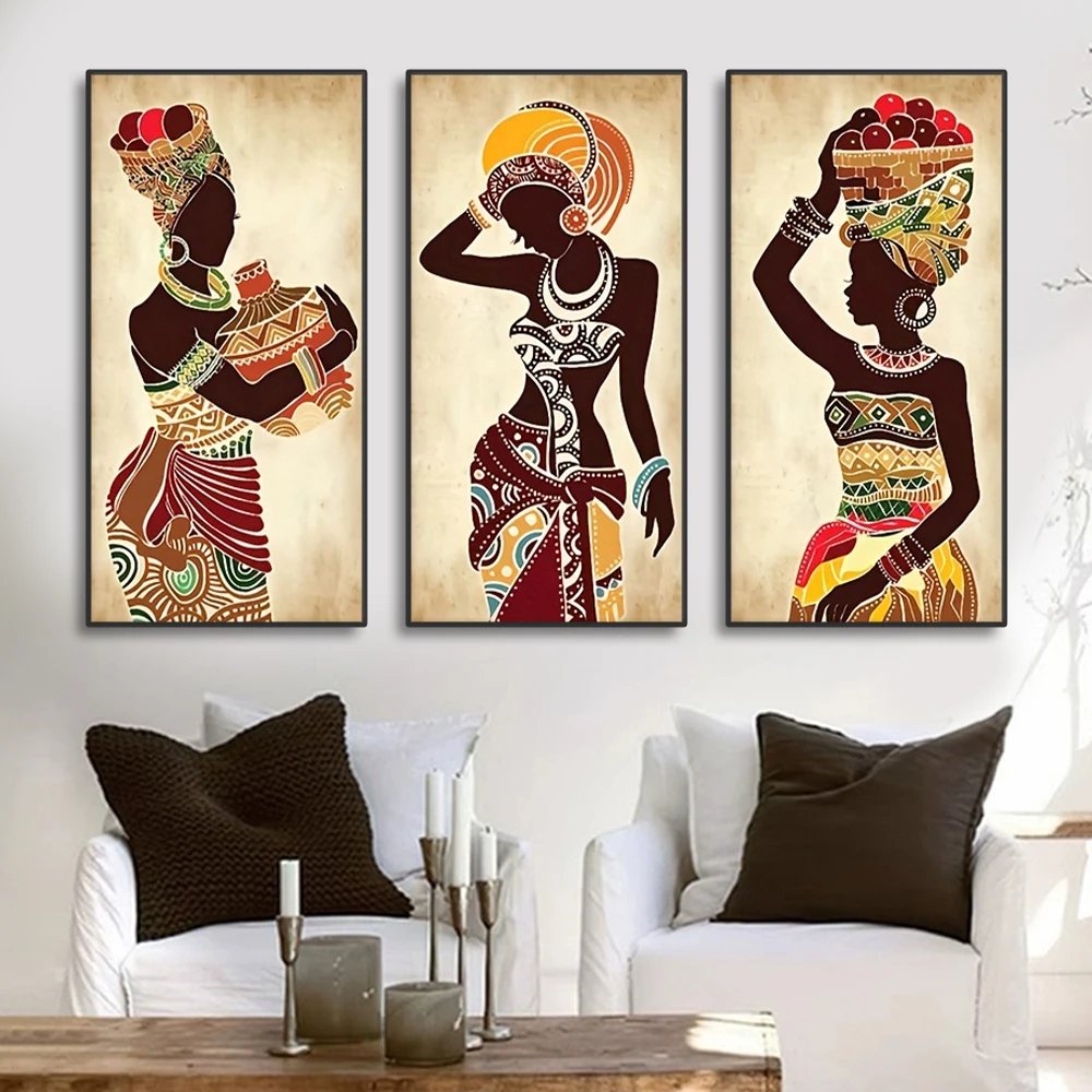 Ethnic African Women Canvas Set - Image 4