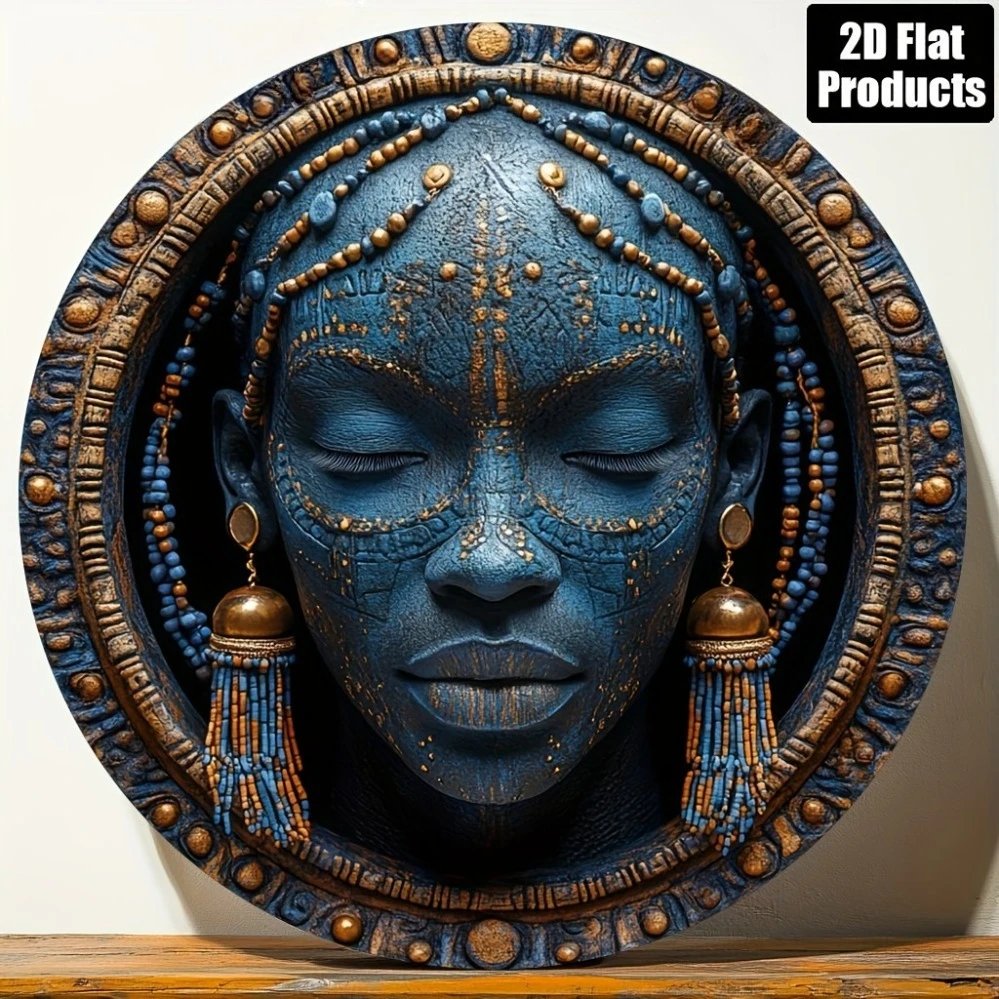 African Tribal Aluminum Wall Art