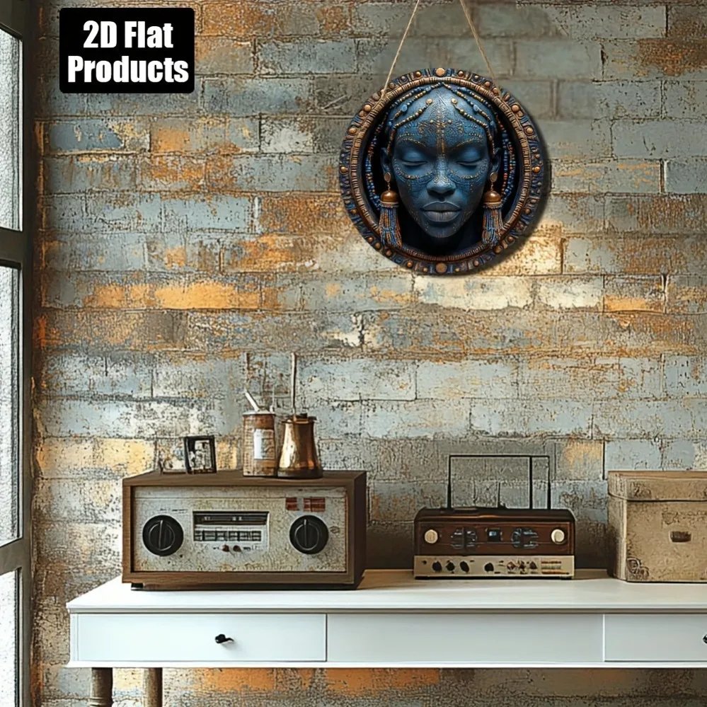 African Tribal Aluminum Wall Art - Image 4