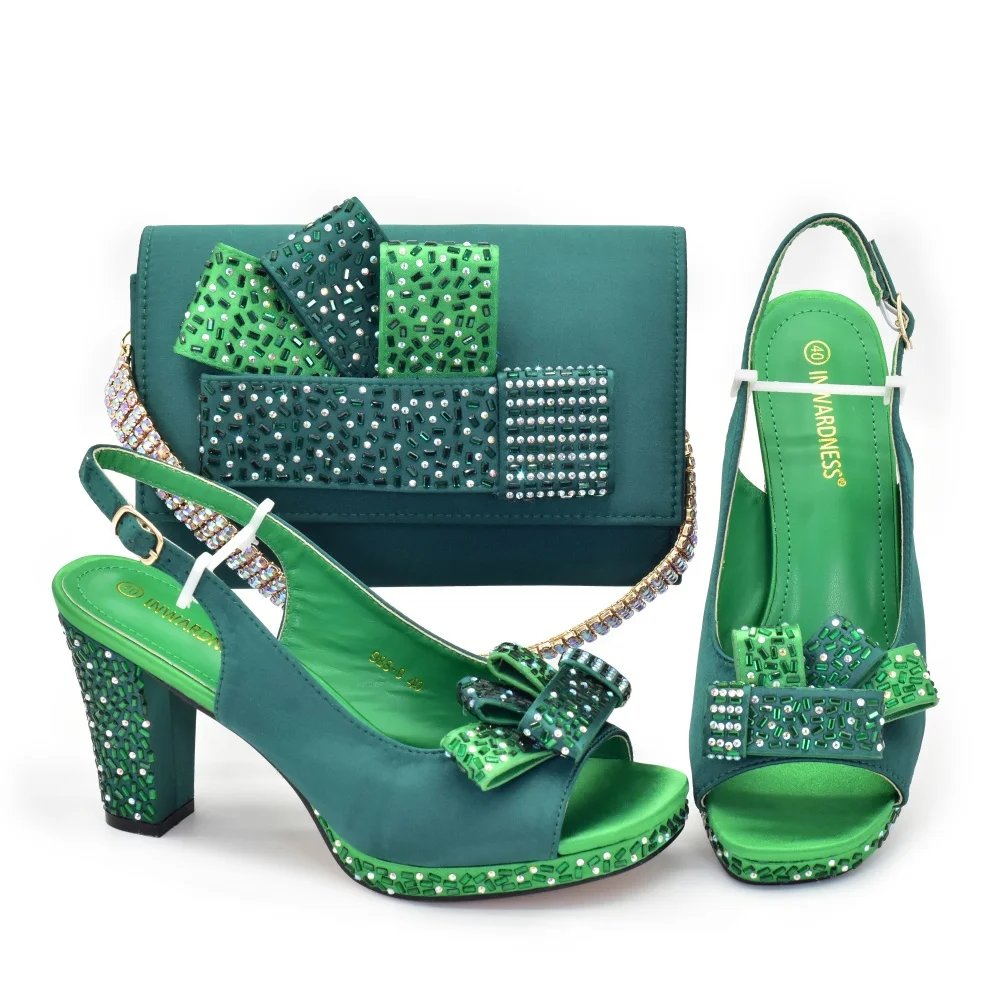 Rhinestone African Heels Set