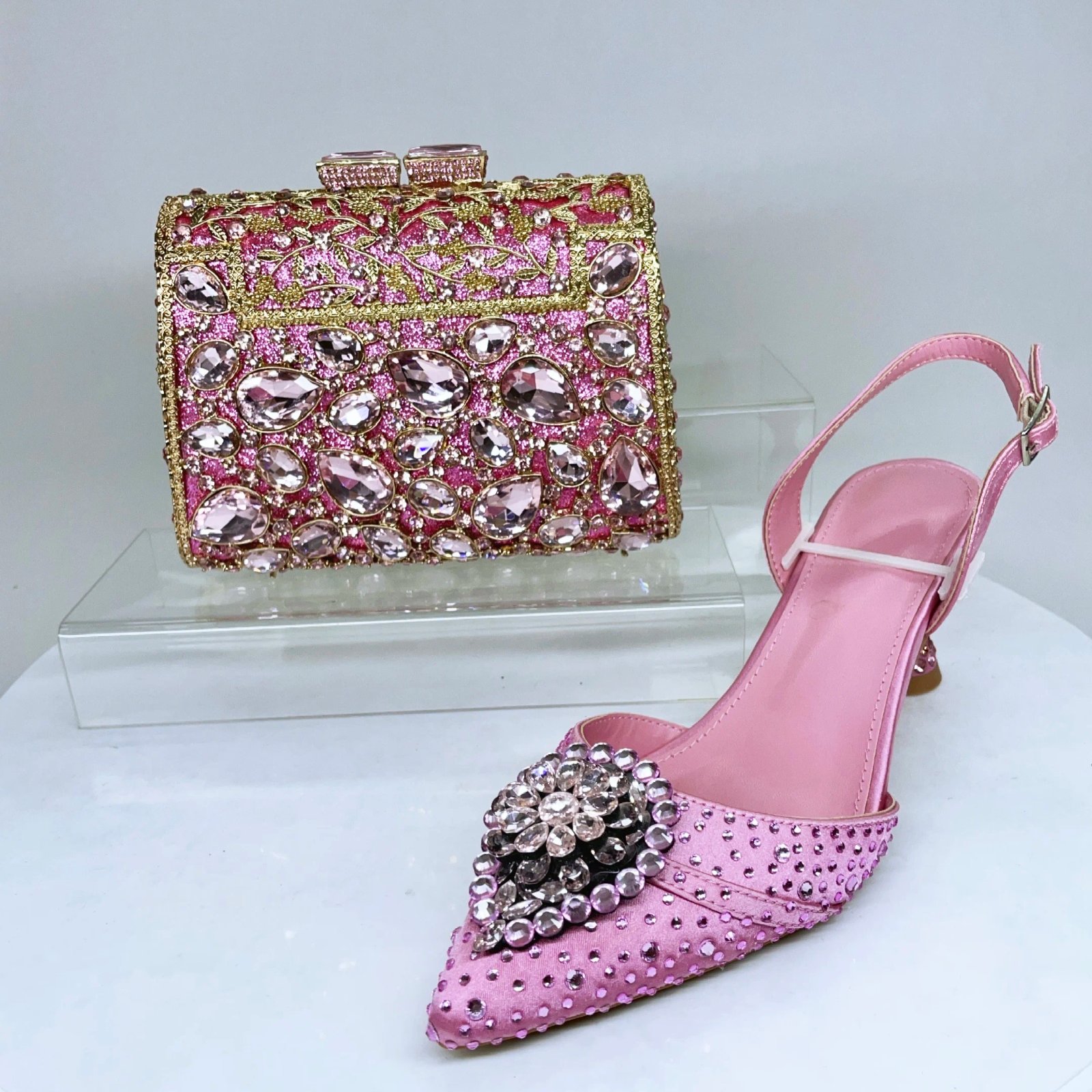 Italian Pink High Heel Set