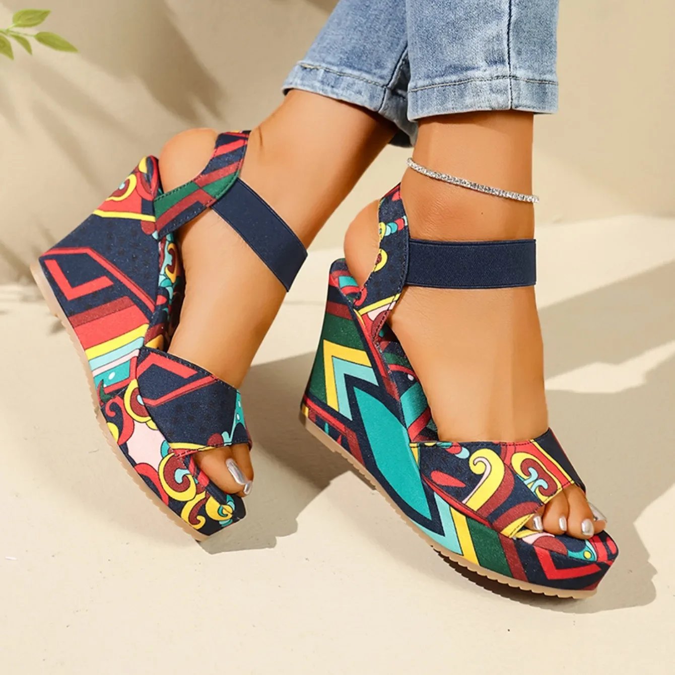 Shoes for Women 2025 New Women Wedge Sandals Retro Ethnic Printing Platform Sandals Ladies Casual Comfortable Outdoor Sandals Shoes for Women 2025 New Women Wedge Sandals Retro Ethnic Printing Platform Sandals Ladies Casual Comfortable Outdoor Sandals