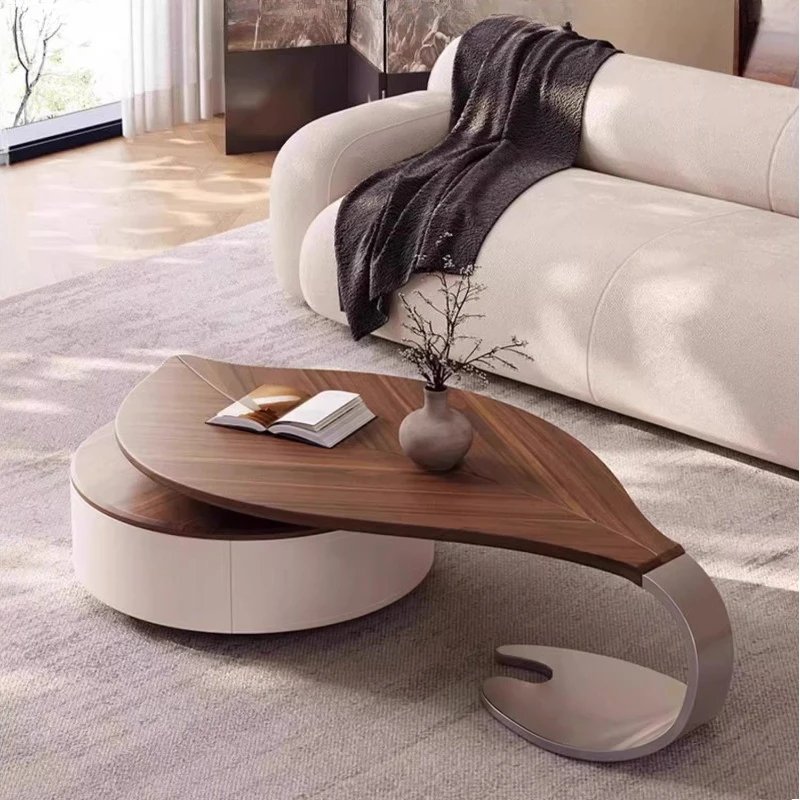 Luxury Leaf-Shaped Coffee Table - Image 6