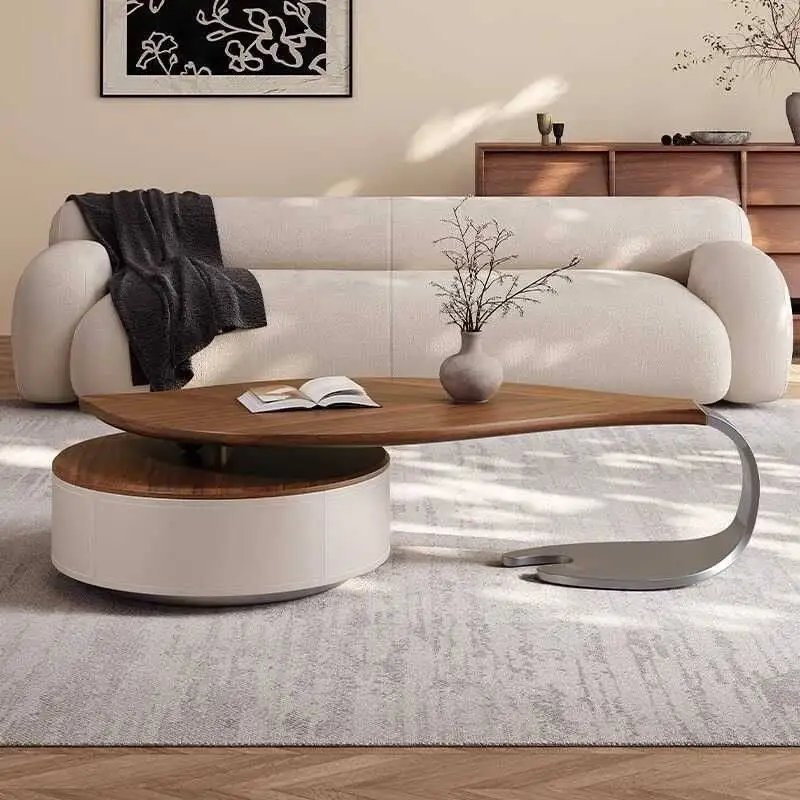 Luxury Leaf-Shaped Coffee Table - Image 2