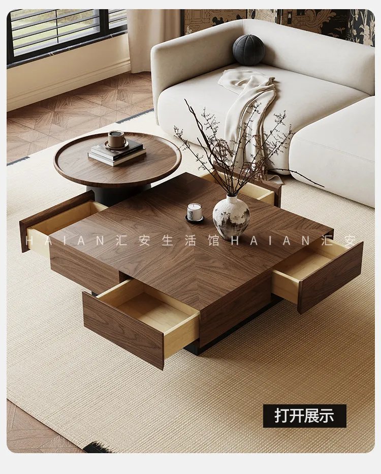 Vintage Premium Coffee Table Storage Minimalist Elegant Modern Side Table Space Saving Mesa De Centro Living Room Furniture Vintage Premium Coffee Table Storage Minimalist Elegant Modern Side Table Space Saving Mesa De Centro Living Room Furniture