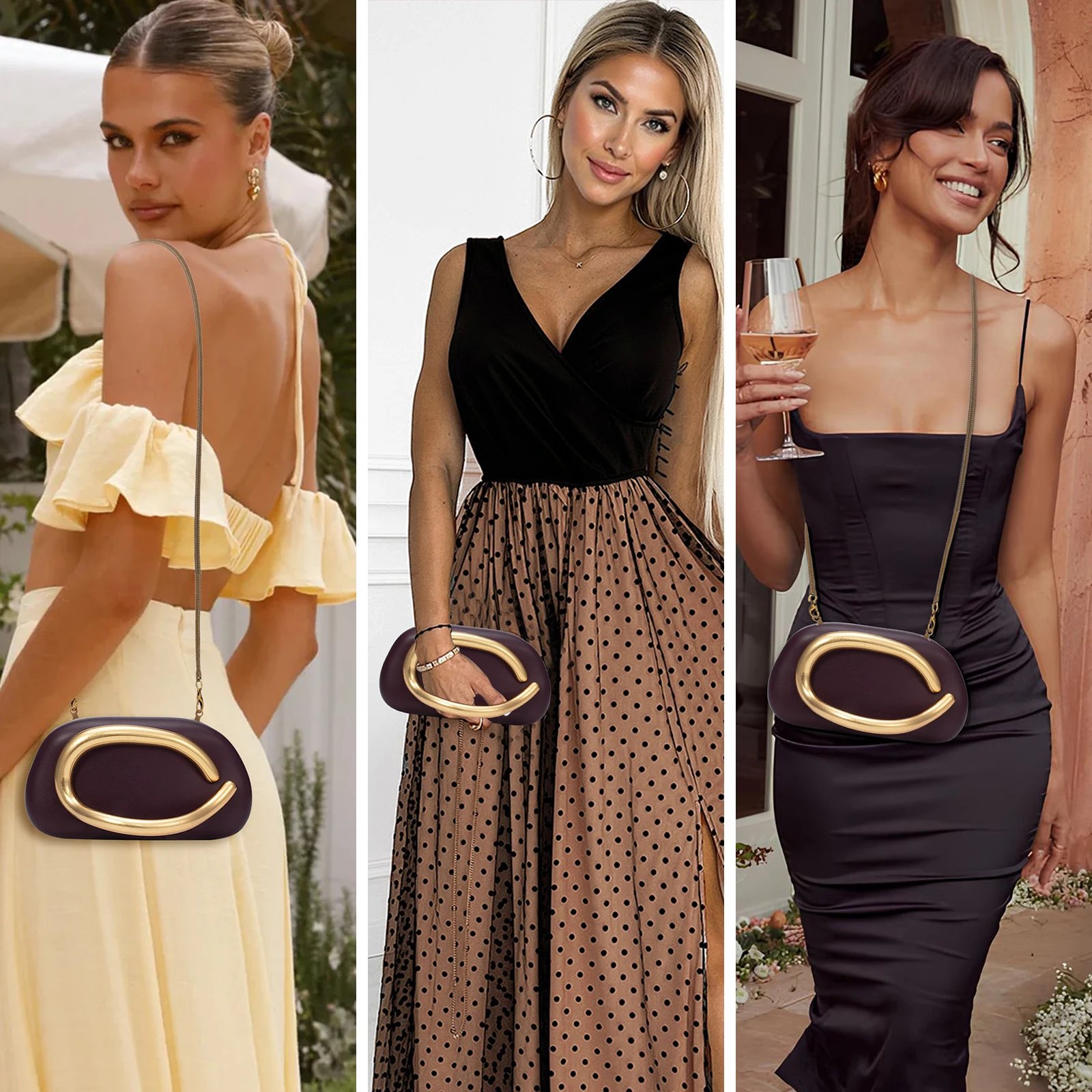 Metal Clutch Bag - Image 2