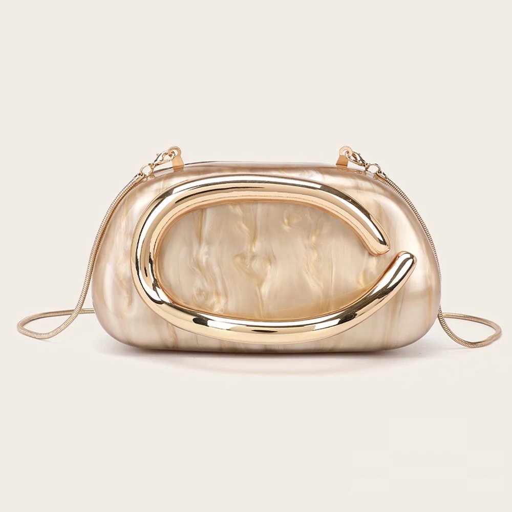 Bride Metal Gold Handbag