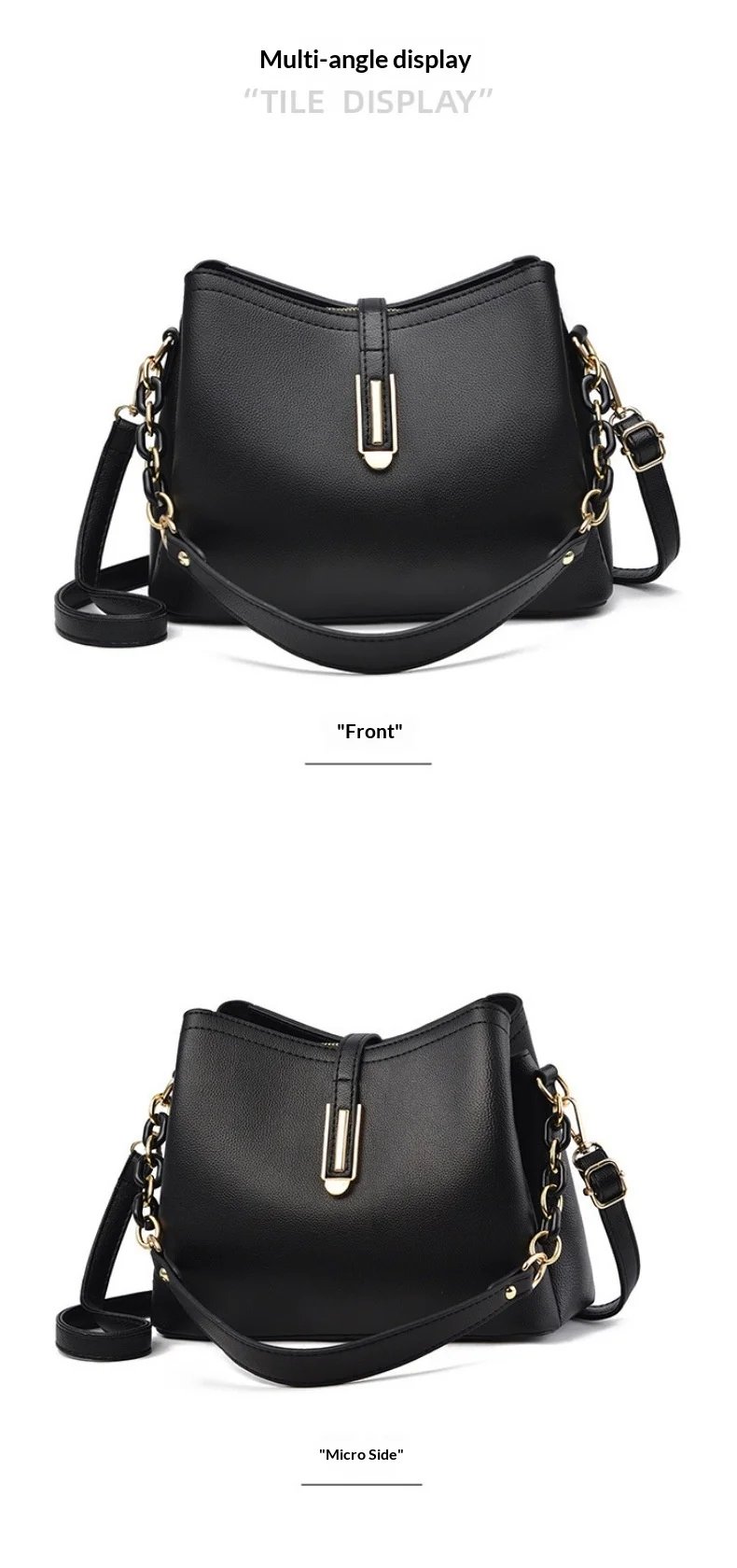 Trendy Minimalist Design Women’s Handbag – Stylish & Versatile Shoulder & Crossbody Bag