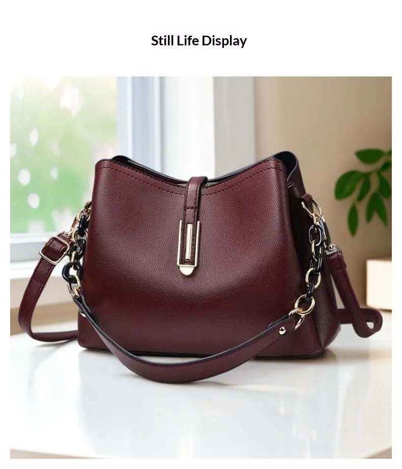 Trendy Minimalist Design Women’s Handbag – Stylish & Versatile Shoulder & Crossbody Bag