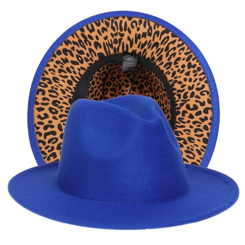 Elegant Leopard Wool Fedora Hat Elegant Leopard Wool Fedora Hat