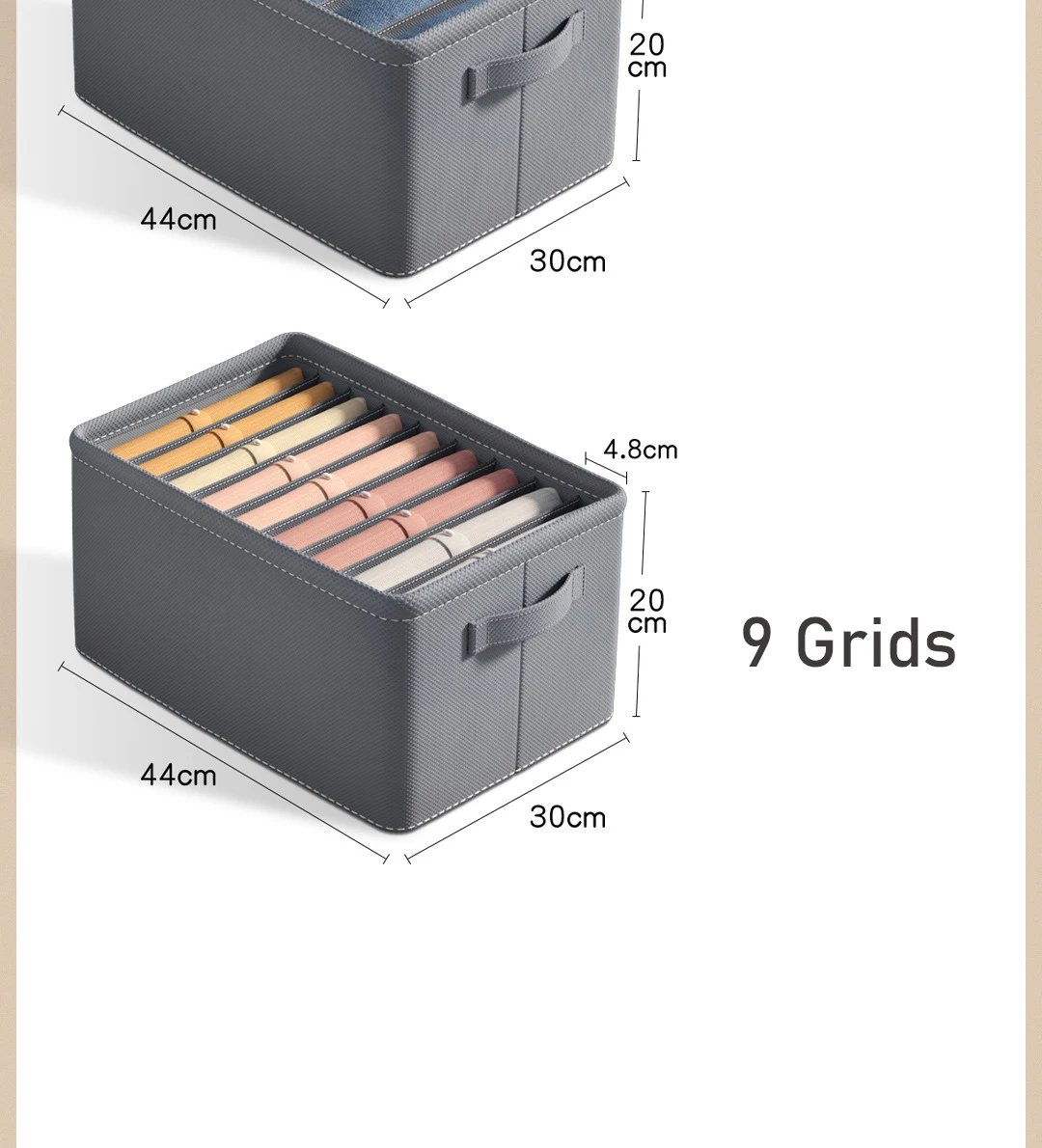 Thickened Pants Storage Box Foldable 9/7/6 Grids Organizer for Jeans Sweatshirt Shirt Wardrobe Organizers of Cabinets and Drawer Thickened Pants Storage Box Foldable 9/7/6 Grids Organizer for Jeans Sweatshirt Shirt Wardrobe Organizers of Cabinets and Drawer