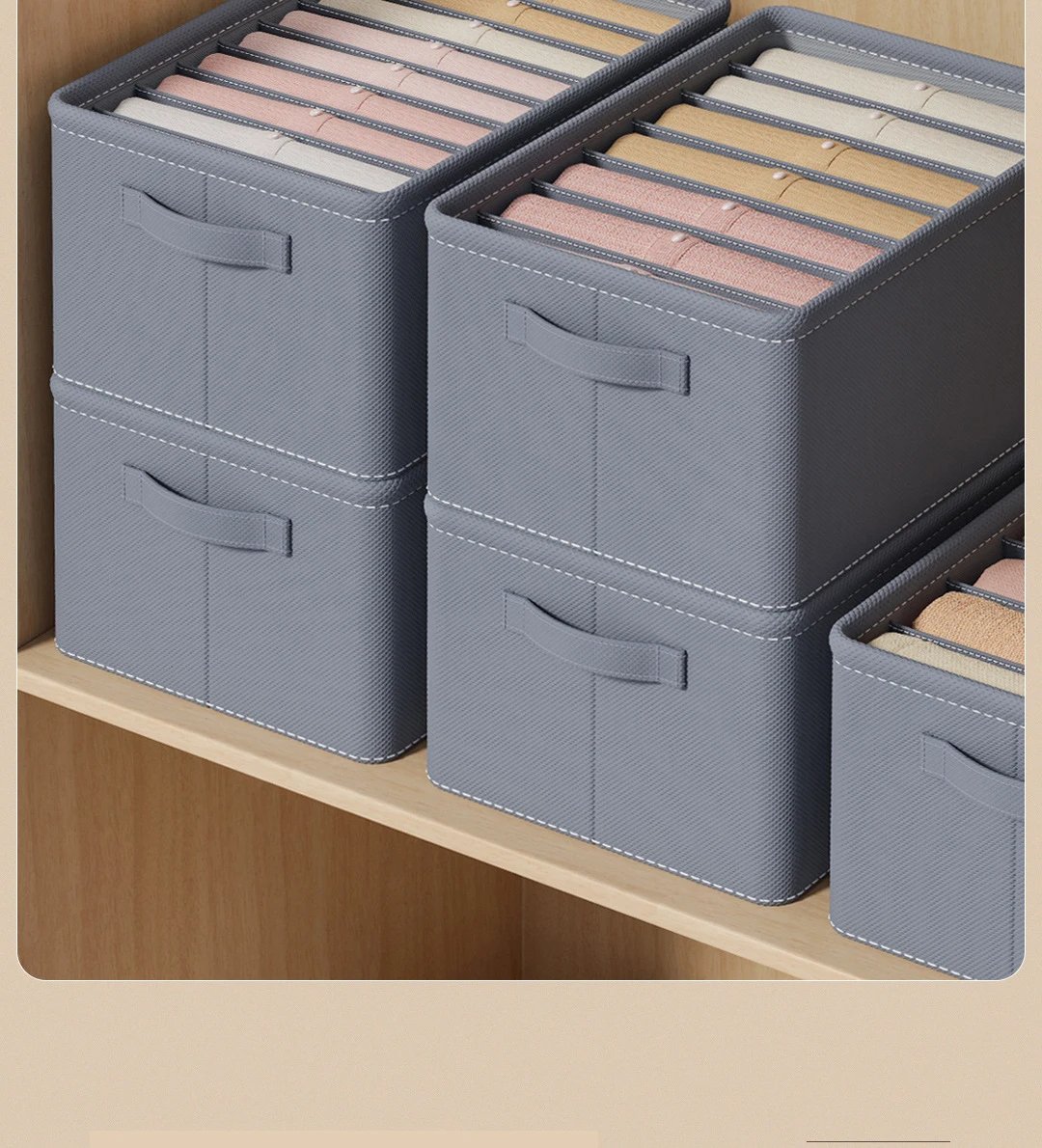 Thickened Pants Storage Box Foldable 9/7/6 Grids Organizer for Jeans Sweatshirt Shirt Wardrobe Organizers of Cabinets and Drawer Thickened Pants Storage Box Foldable 9/7/6 Grids Organizer for Jeans Sweatshirt Shirt Wardrobe Organizers of Cabinets and Drawer