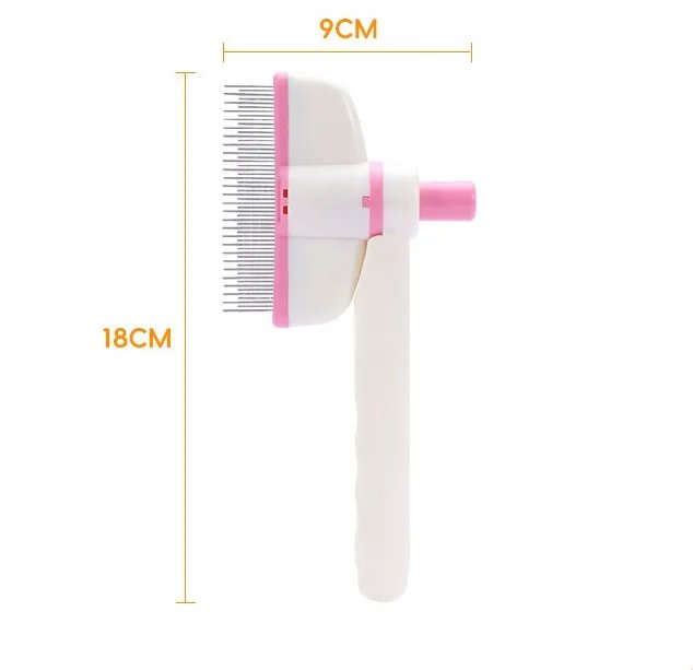 Dog Comb Adjustable Dog Brush Pet Hair Remover Self-cleaning Cat Brush Massage Dogs Comb Pet Grooming Automatic Dogs Hair Combs