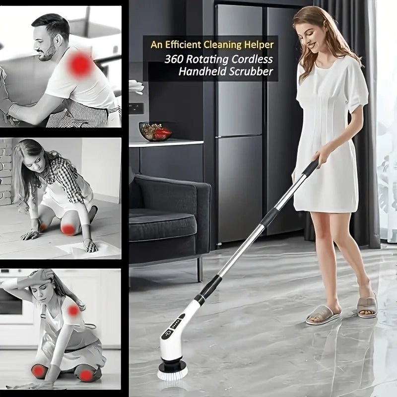 Cordless Electric Spin Scrubber - Image 6